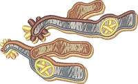 Spurs — embroidery design preview
