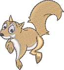 Squirrel — embroidery design preview