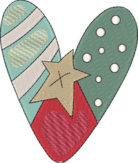 Star Heart1 — embroidery design preview