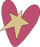 Star Heart2 — embroidery design preview