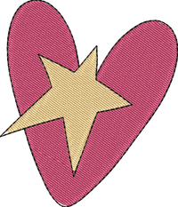Star Heart2 — embroidery design preview