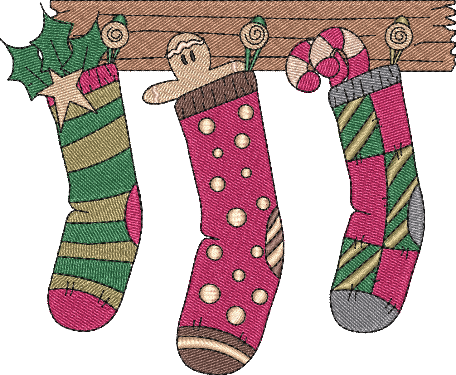 Stockings Ginger Candycane
