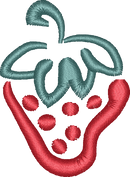 Strawberry Out — embroidery design preview