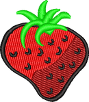 Strawberry — embroidery design preview