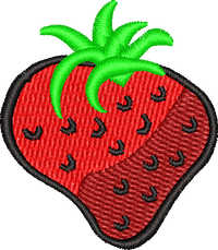 Strawberry — embroidery design preview