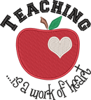 TEACHER LC 10 — embroidery design preview