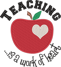 TEACHER LC 10 — embroidery design preview