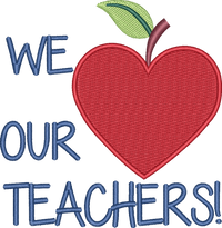TEACHER LC 11 — embroidery design preview