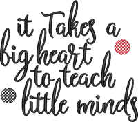 TEACHER LC 12 — embroidery design preview