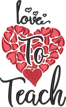 TEACHER LC 14 — embroidery design preview