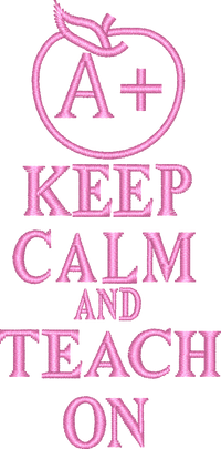 TEACHER LC 15 — embroidery design preview