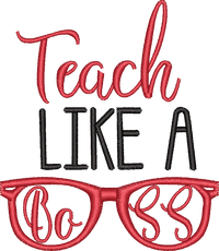 TEACHER LC 16 — embroidery design preview