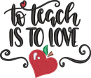 TEACHER LC 2 — embroidery design preview