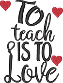 TEACHER LC 20 — embroidery design preview