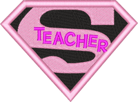 TEACHER LC 4 — embroidery design preview