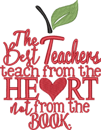 TEACHER LC 5 — embroidery design preview