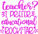 TEACHER LC 8 — embroidery design preview