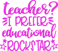 TEACHER LC 8 — embroidery design preview