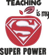 TEACHER LC 9 — embroidery design preview
