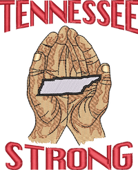 TENNESSEE STRONG — embroidery design preview