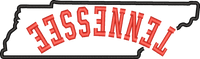 Tennessee State Upside Down — embroidery design preview