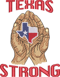 TEXAS STRONG — embroidery design preview