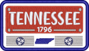 Tn State Plate — embroidery design preview