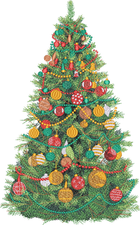 TREE CHRISTMAS — embroidery design preview