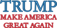 TRUMP MAGA — embroidery design preview