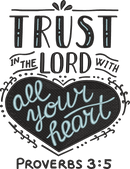 TRUST GOD — embroidery design preview