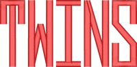 TWINS — embroidery design preview