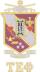 Tau Epsilon Phi — embroidery design preview