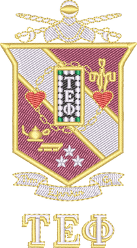 Tau Epsilon Phi — embroidery design preview