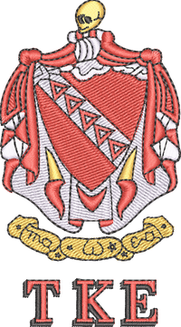 Tau Kappa Epsilon — embroidery design preview