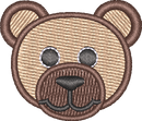 Teddybearhead — embroidery design preview