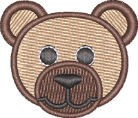 Teddybearhead — embroidery design preview