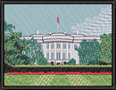 The White House — embroidery design preview