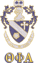 Theta Phi Alpha — embroidery design preview