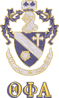 Theta Phi Alpha — embroidery design preview