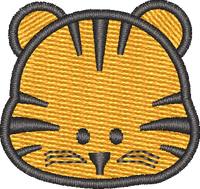 Tiger Head — embroidery design preview