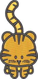 Tiger — embroidery design preview