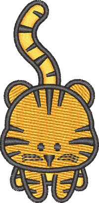 Tiger — embroidery design preview