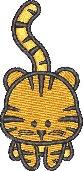 Tiger — embroidery design preview