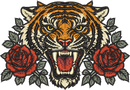 Tiger Tattoo — embroidery design preview