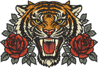 Tiger Tattoo — embroidery design preview