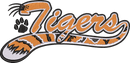 Tigers Mascot Tail — embroidery design preview