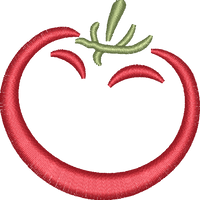 Tomatoes — embroidery design preview