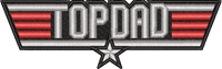 Top Dad2 — embroidery design preview