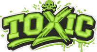 Toxic 3D Puff Foam embroidery design preview