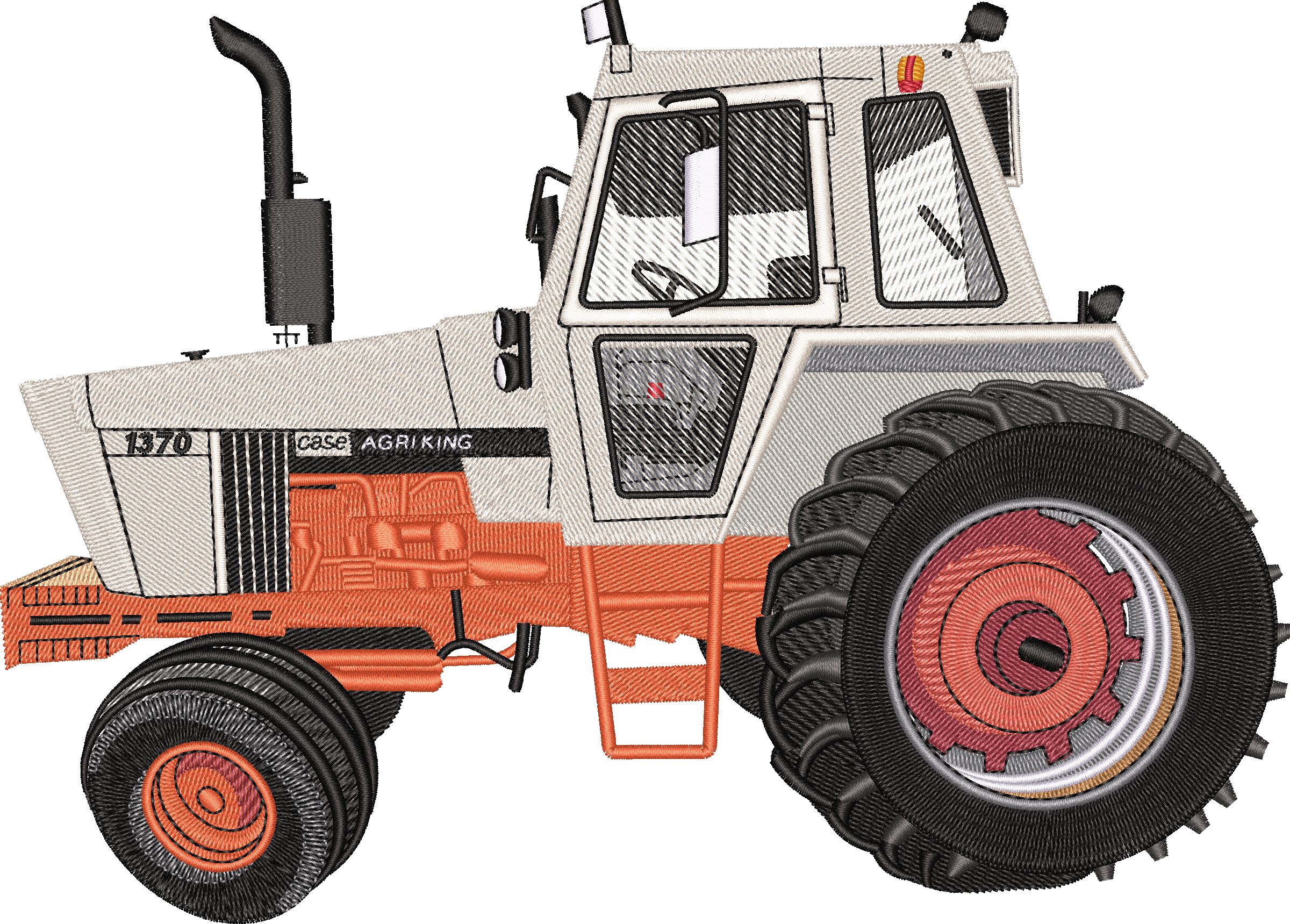 Tractor Case 1370 2 — embroidery design preview